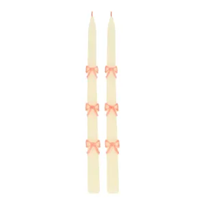 Meri Meri Party Candles | Pink Bow Taper Candles