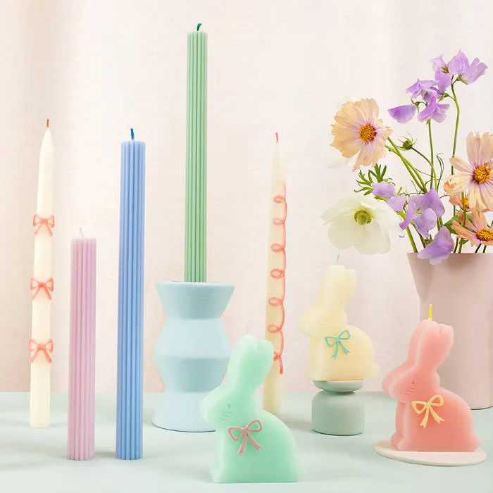 Meri Meri Party Candles | Pink Bow Taper Candles