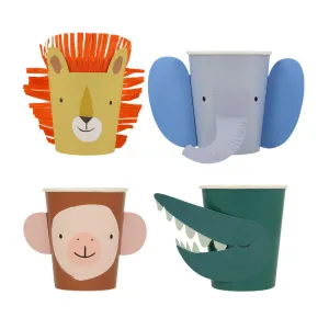 Meri Meri Party Cups | Animal Parade 8x