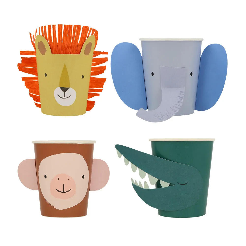 Meri Meri Party Cups | Animal Parade 8x