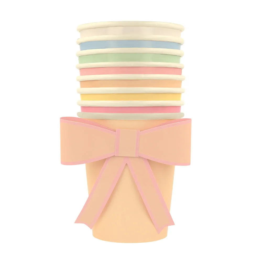 Meri Meri Party Cups | Pastel Bow 8x