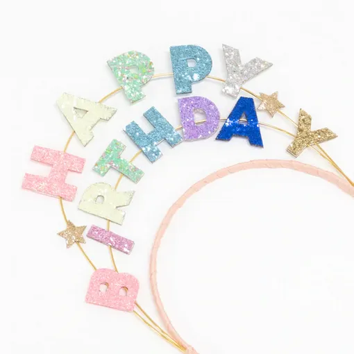 Meri Meri Party Happy Birthday Glitter Headband