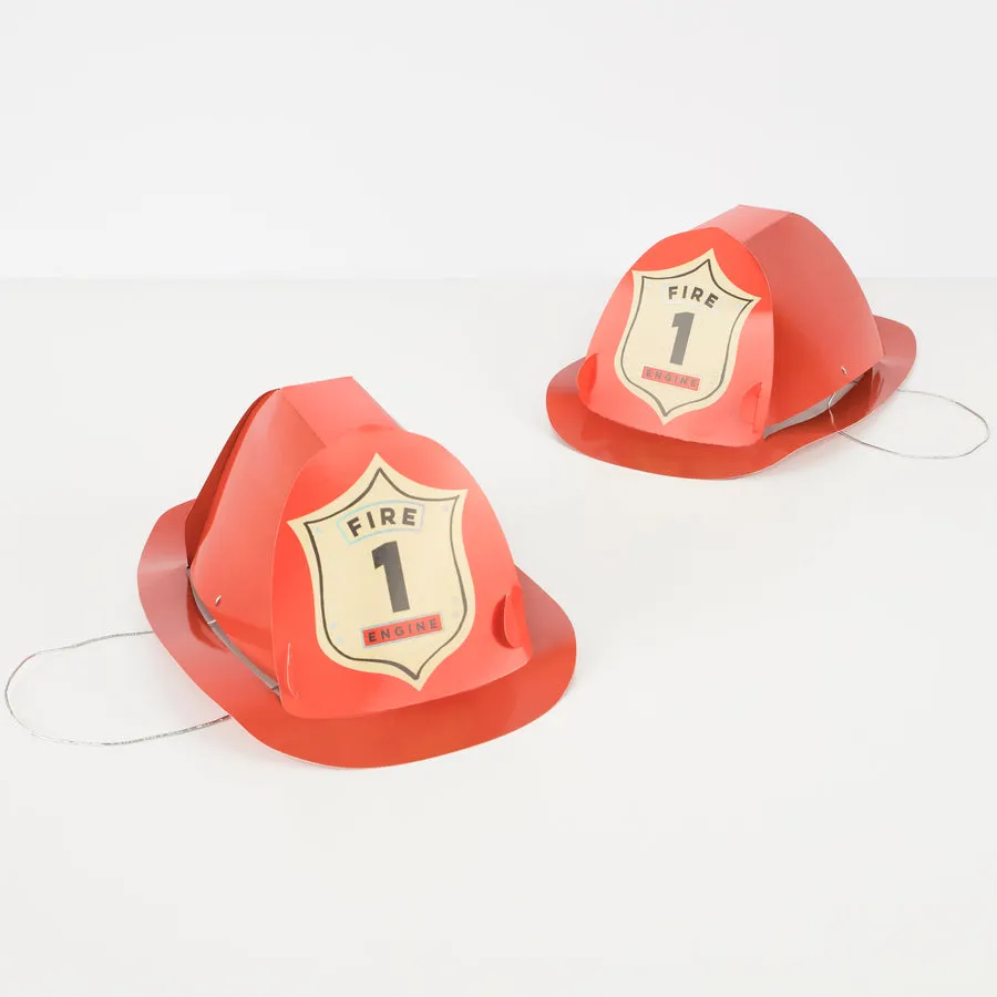 Meri Meri Party Hats | Firefighter 8 Pack