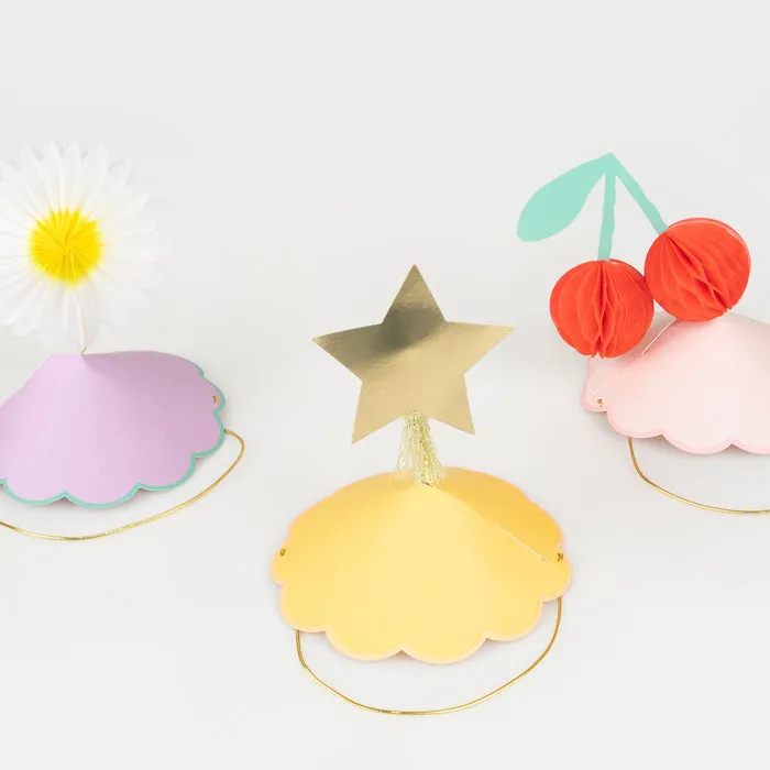 Meri Meri Party Hats | Happy Icons 8 Pack