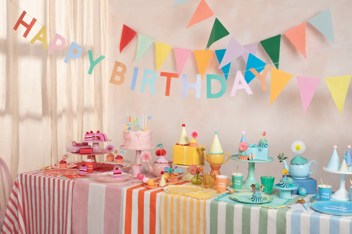 Meri Meri Party Hats | Happy Icons 8 Pack