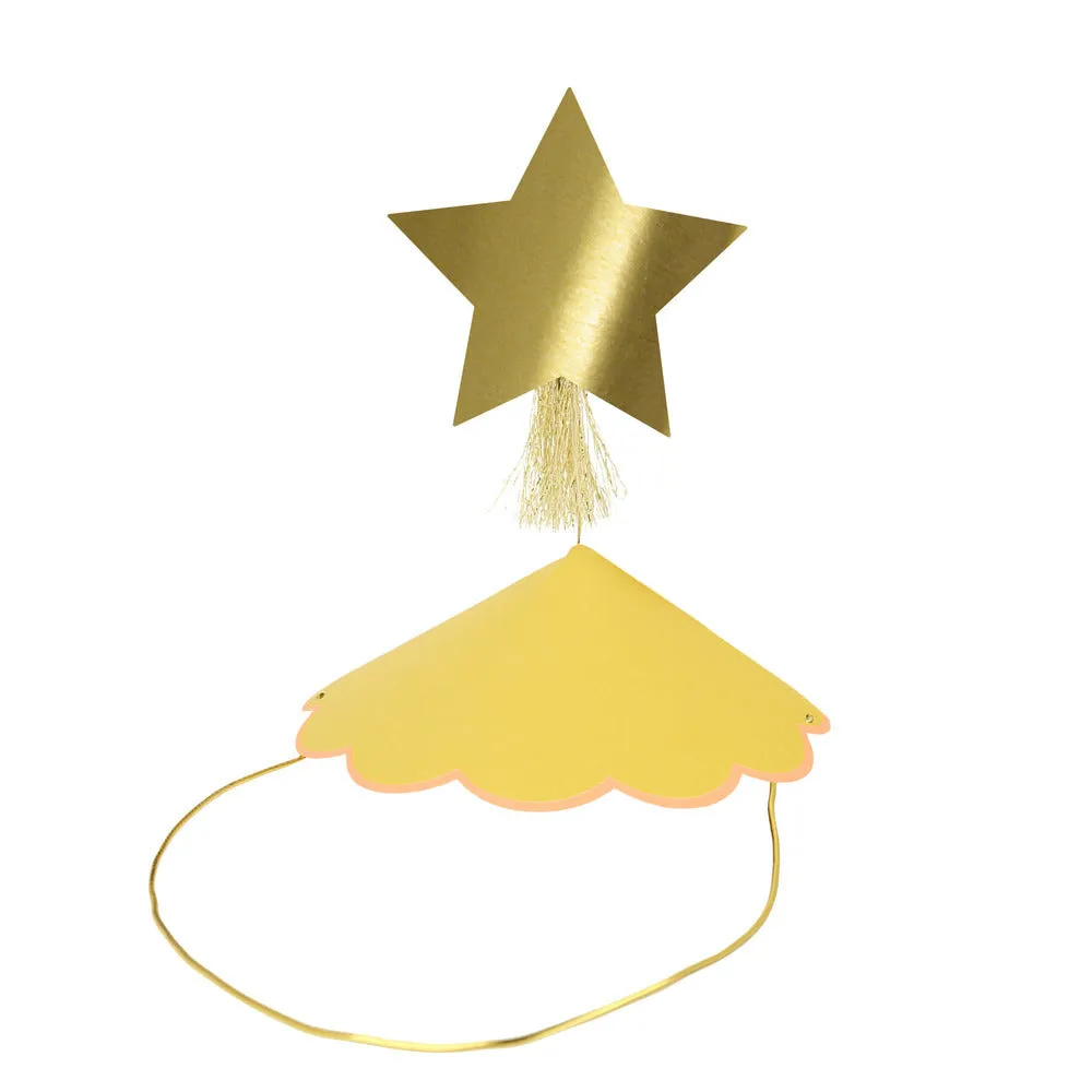 Meri Meri Party Hats | Happy Icons 8 Pack
