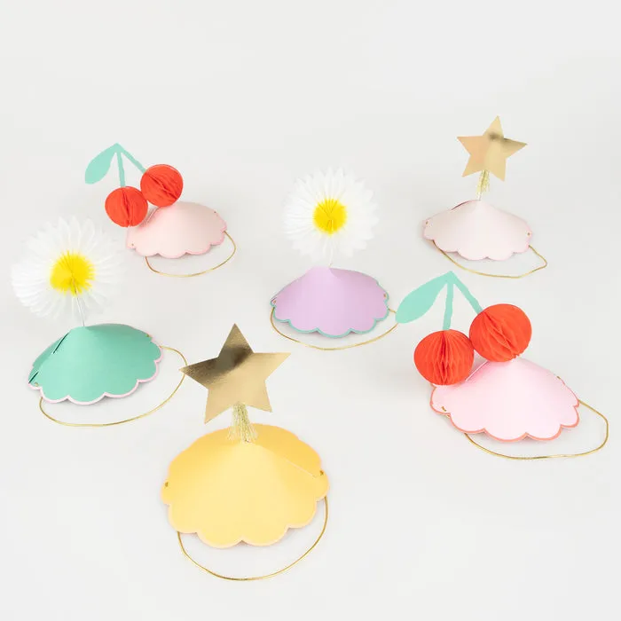 Meri Meri Party Hats | Happy Icons 8 Pack
