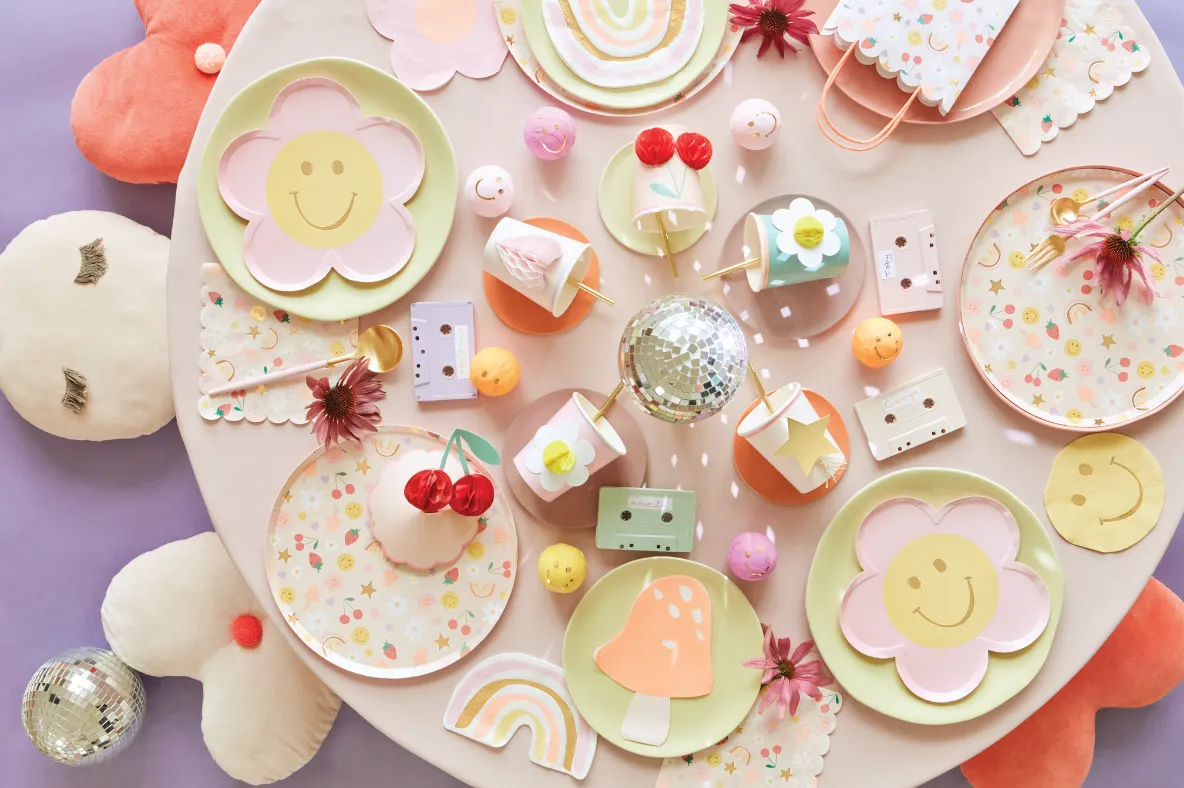 Meri Meri Party Hats | Happy Icons 8 Pack