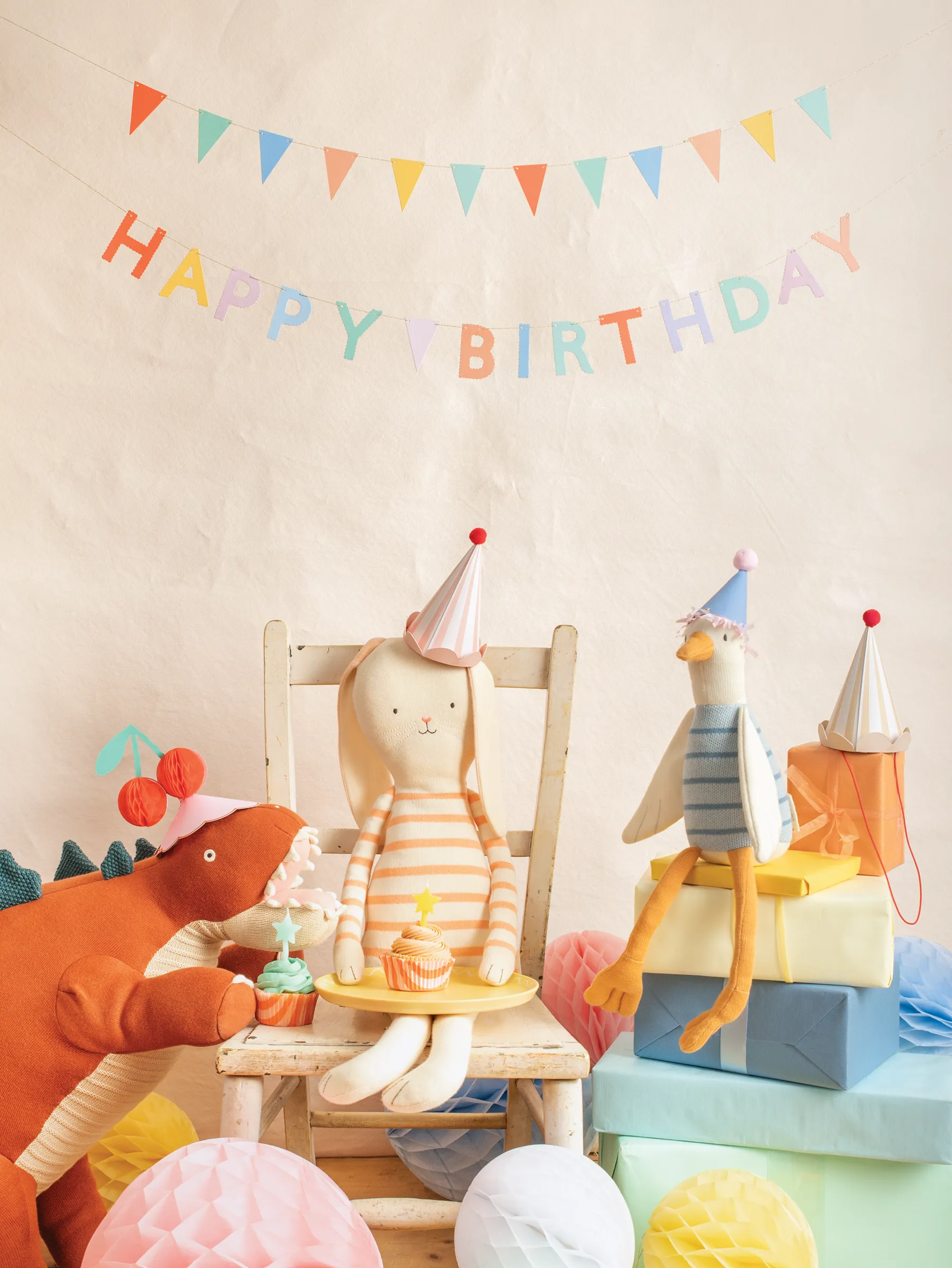 Meri Meri Party Hats | Happy Icons 8 Pack