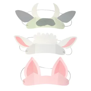 Meri Meri Party Hats | On The Farm Animal Ears 8 Pack