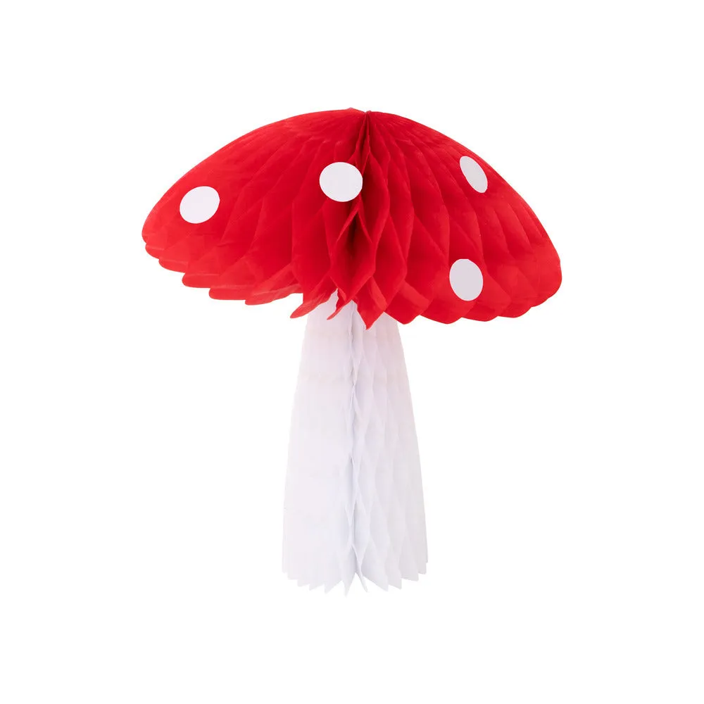 Meri Meri Party Honeycomb Mushroom Decorations (x 10)