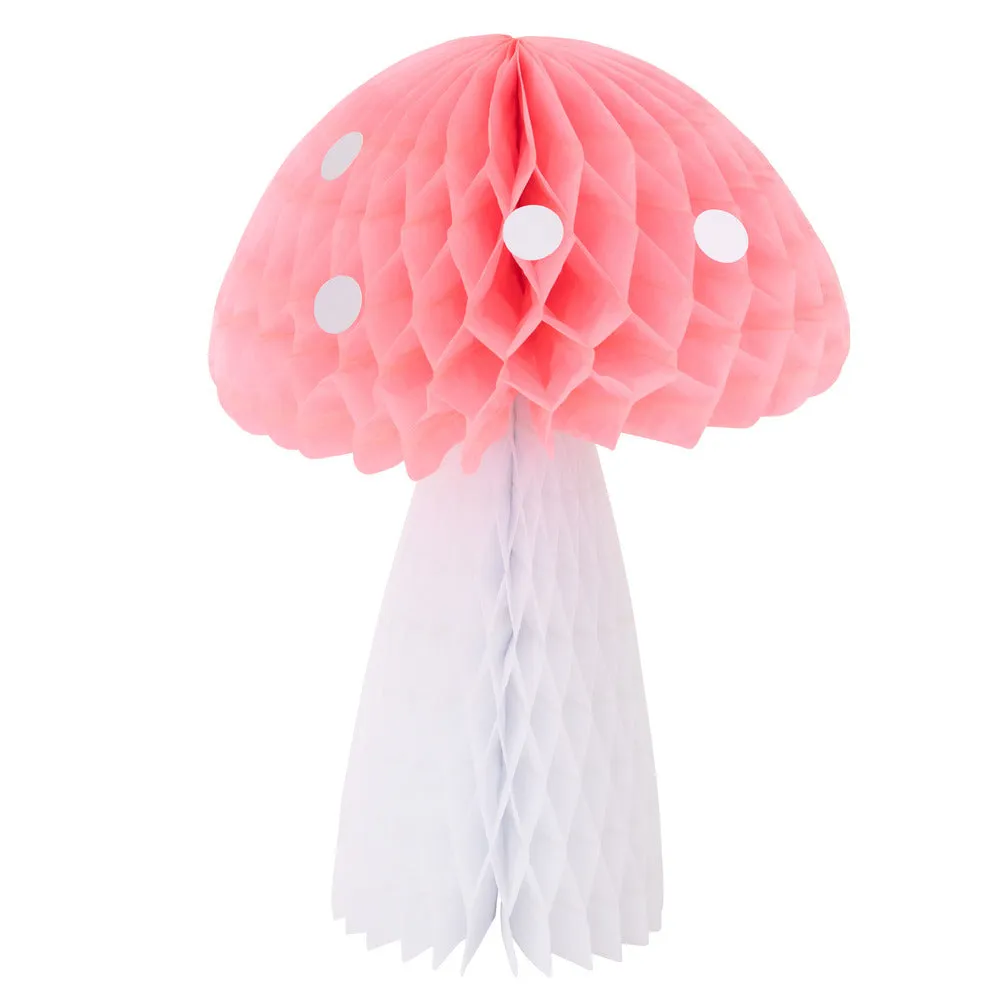 Meri Meri Party Honeycomb Mushroom Decorations (x 10)