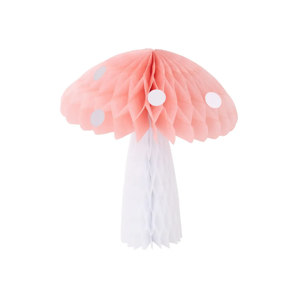 Meri Meri Party Honeycomb Mushroom Decorations (x 10)