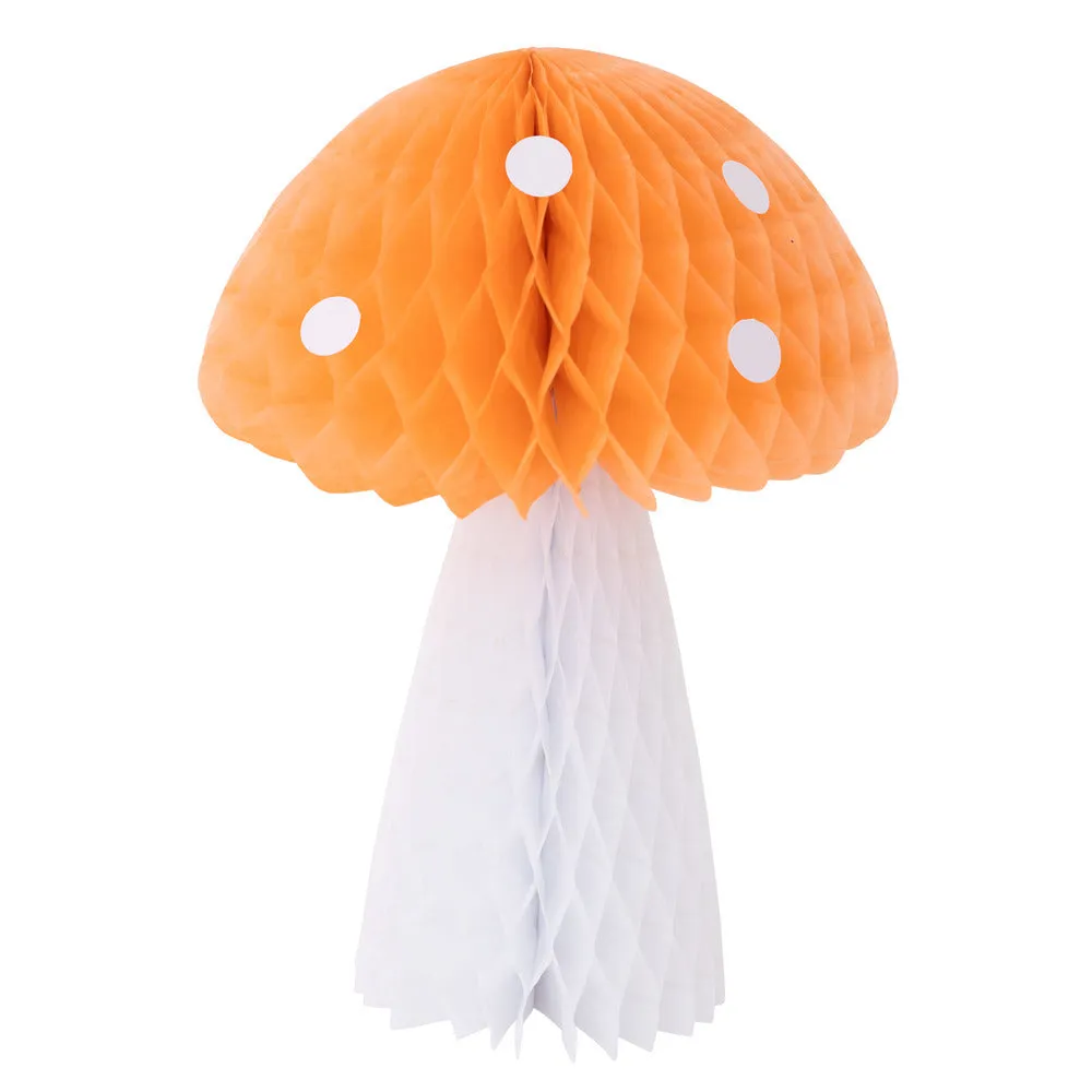 Meri Meri Party Honeycomb Mushroom Decorations (x 10)