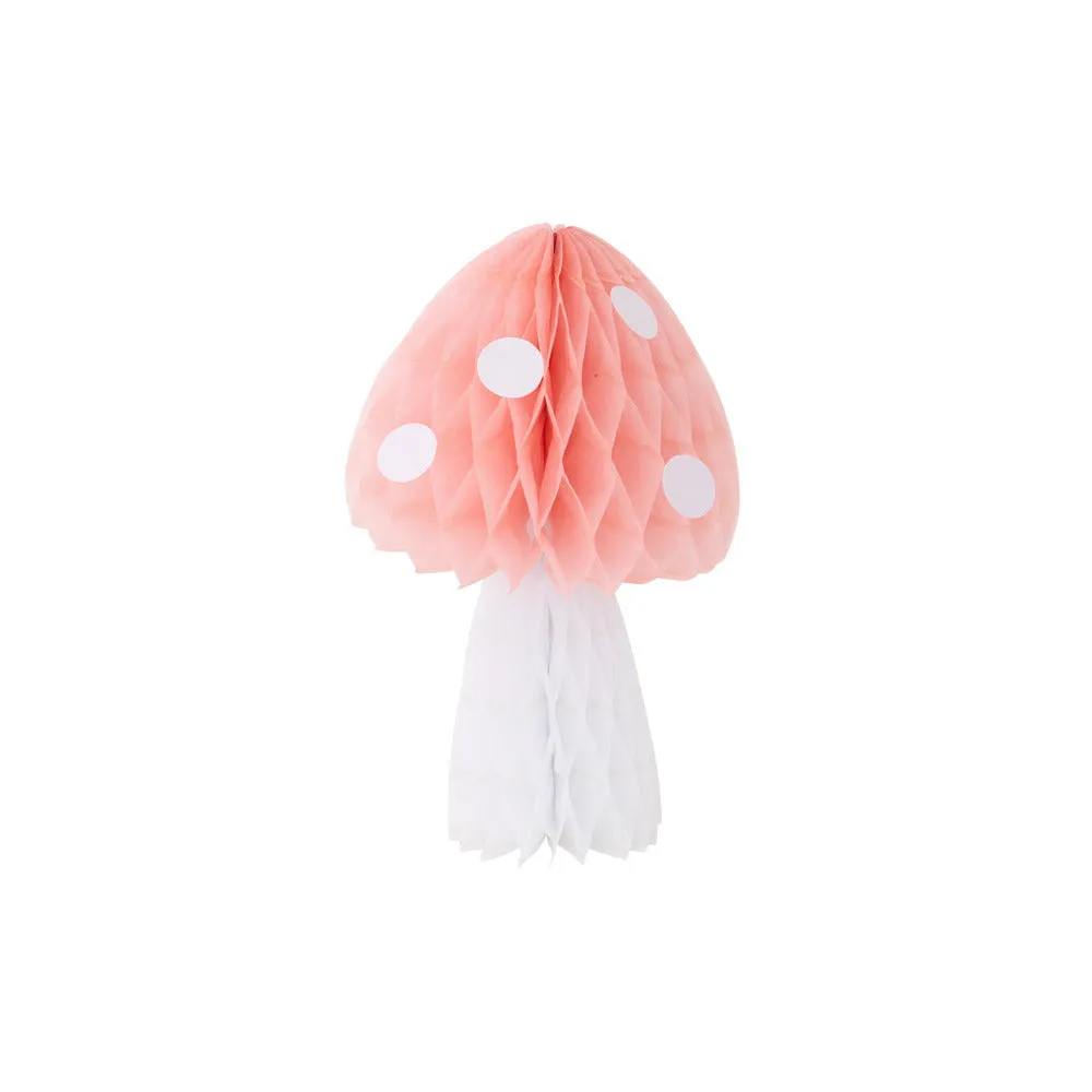 Meri Meri Party Honeycomb Mushroom Decorations (x 10)