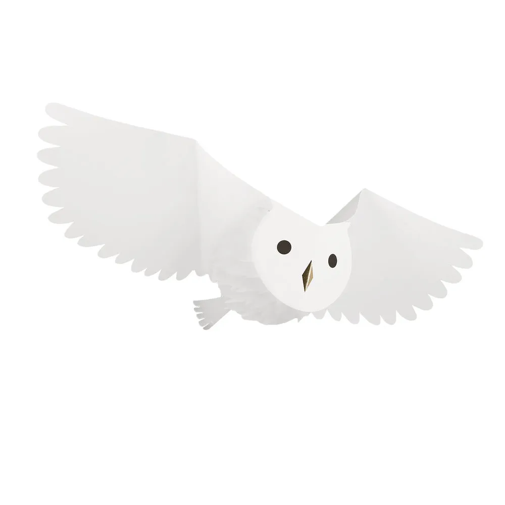 Meri Meri Party Honeycomb Owl Decorations x 3