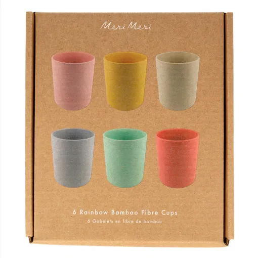 Meri Meri Reusable Bamboo Cups 6x