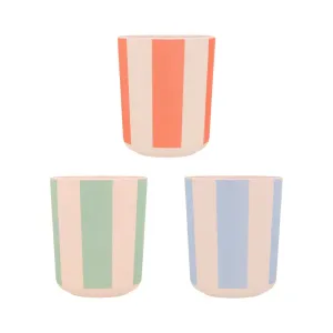 Meri Meri Reusable Bamboo Cups STRIPY 6x