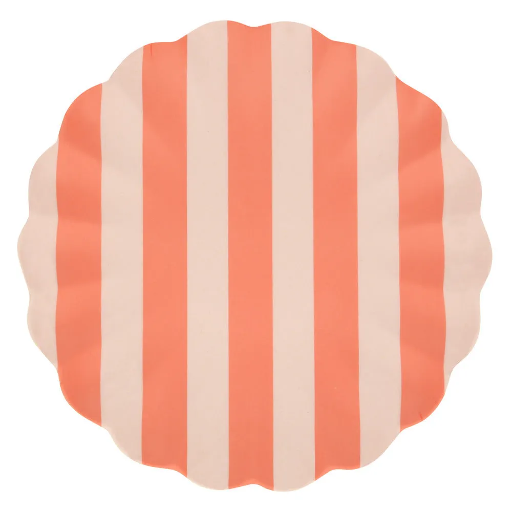 Meri Meri Reusable Bamboo Plates 6x STRIPY