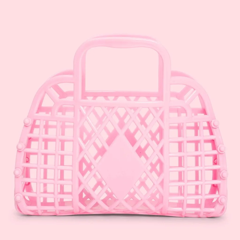 MINI Retro Basket Jelly Bag - Bubblegum Pink