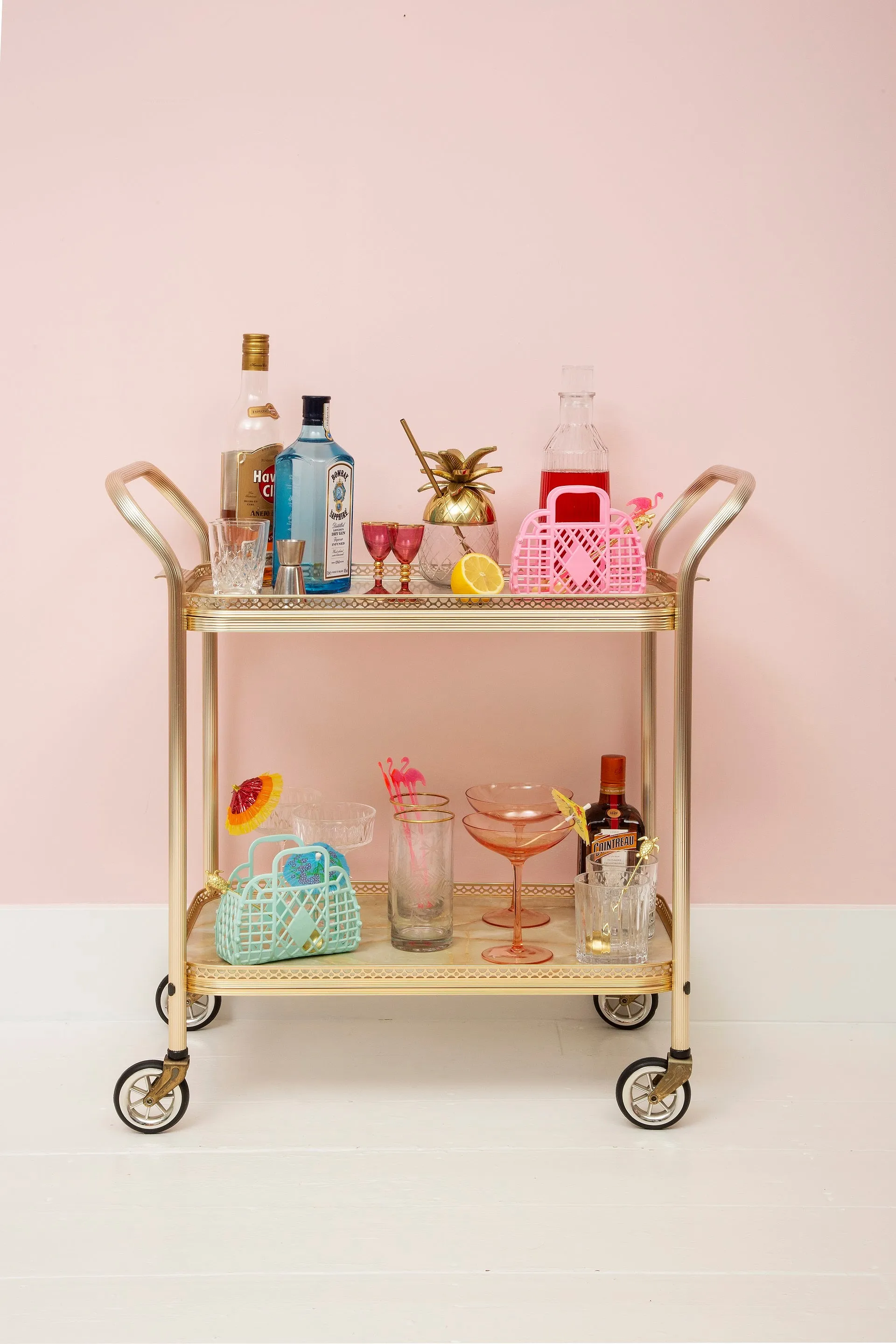 MINI Retro Basket Jelly Bag - Bubblegum Pink
