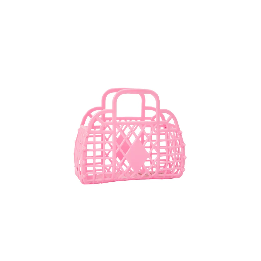 MINI Retro Basket Jelly Bag - Bubblegum Pink