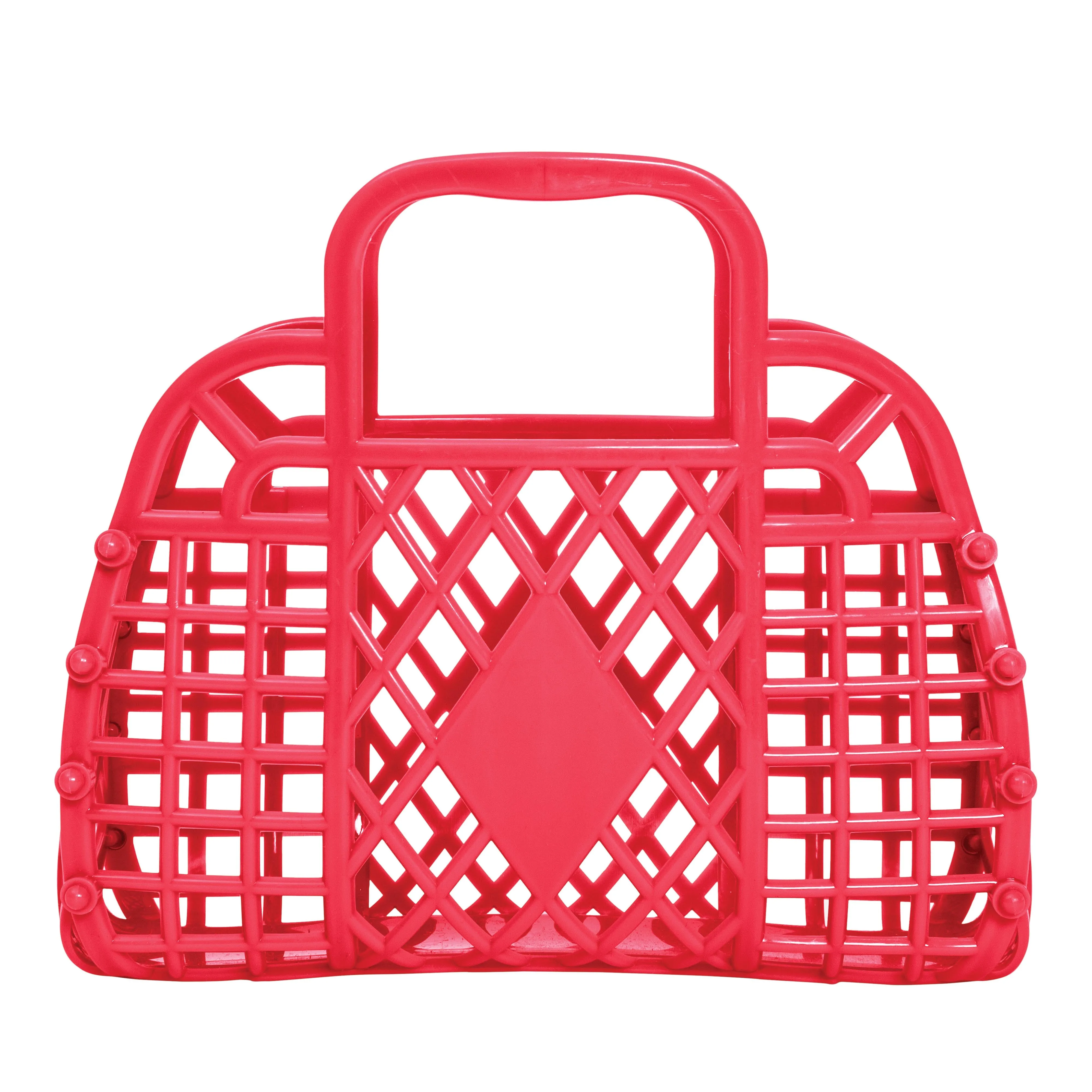 MINI Retro Basket Jelly Bag - Coral