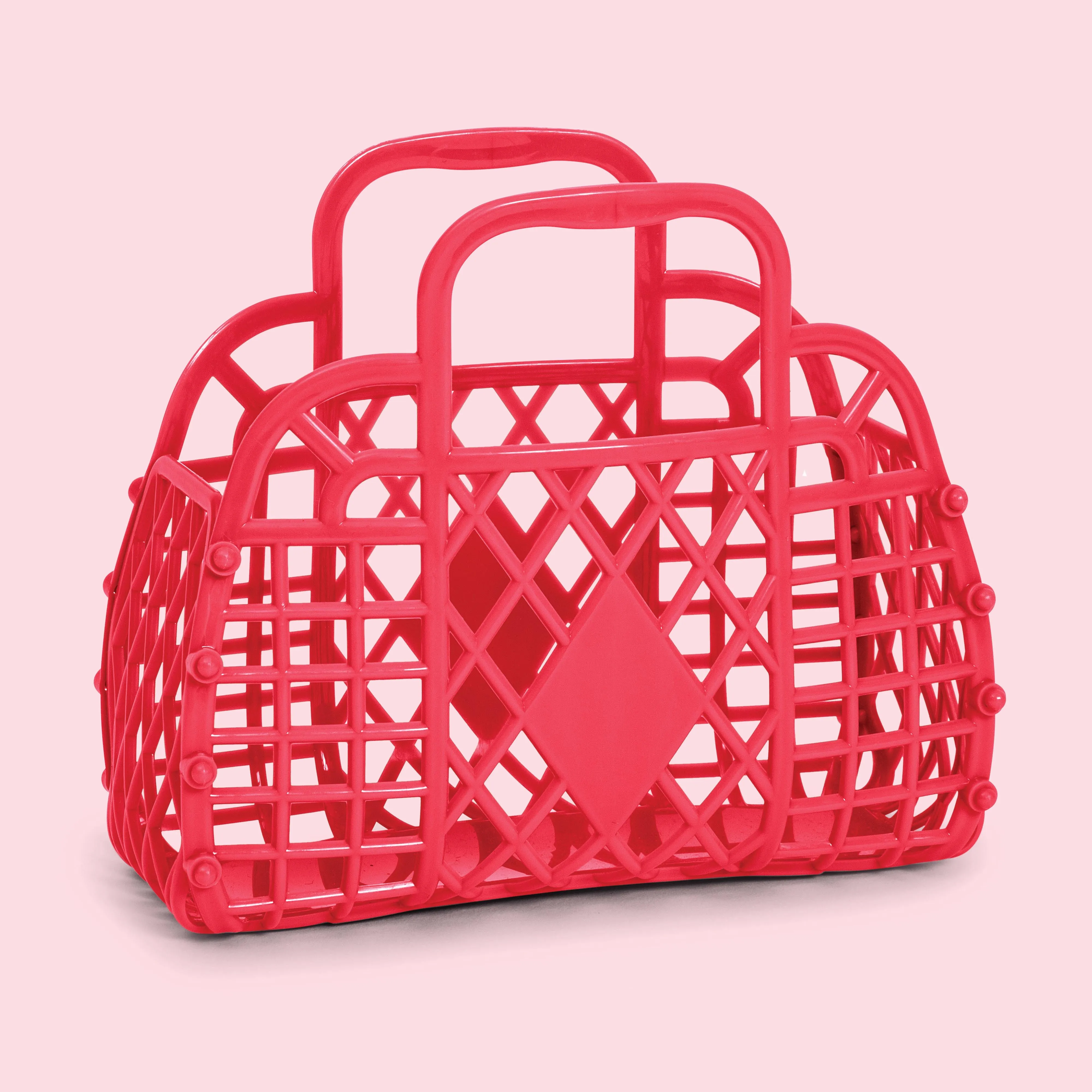 MINI Retro Basket Jelly Bag - Coral
