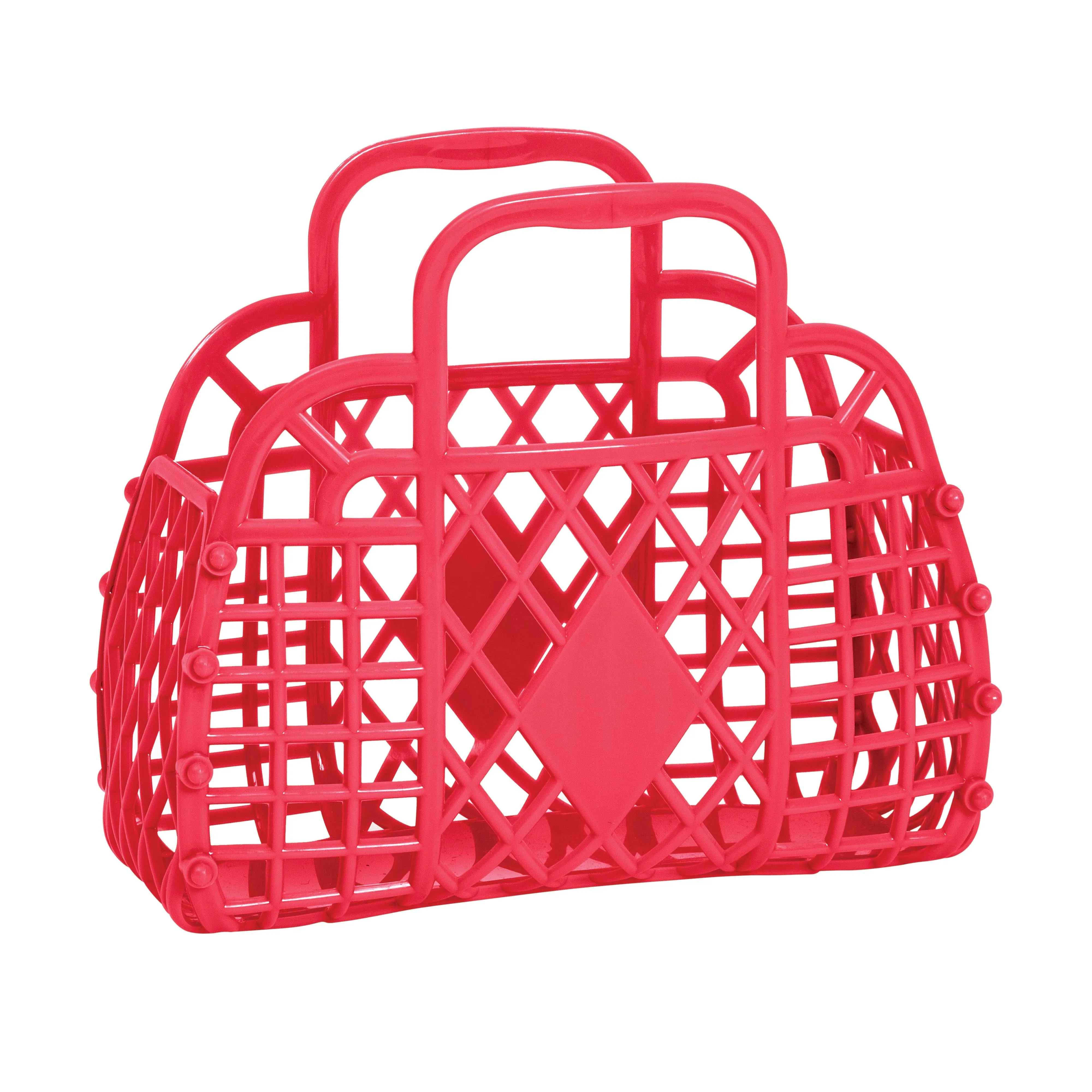 MINI Retro Basket Jelly Bag - Coral