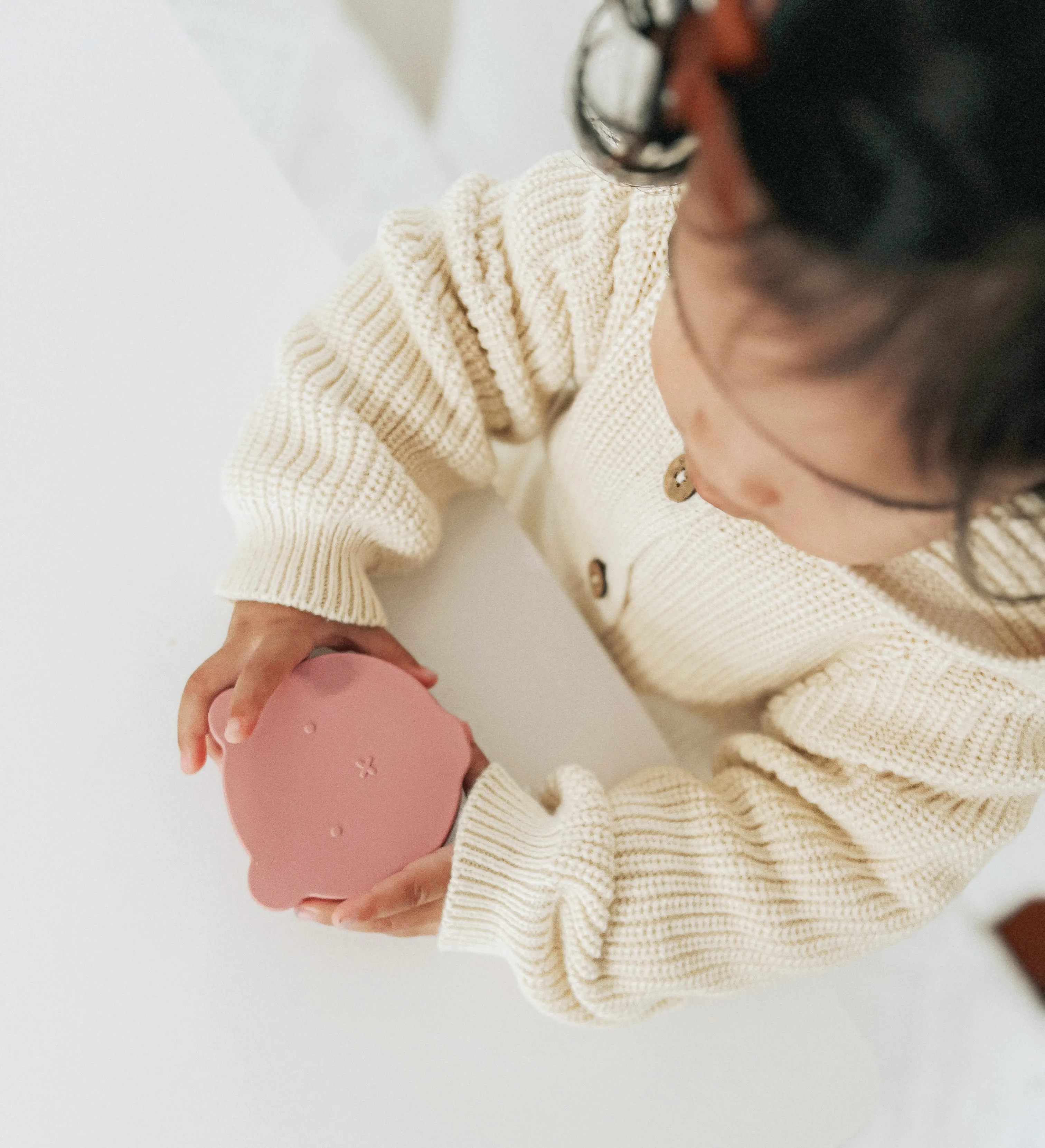 Mini Snack Box | Bear in Rose Pink