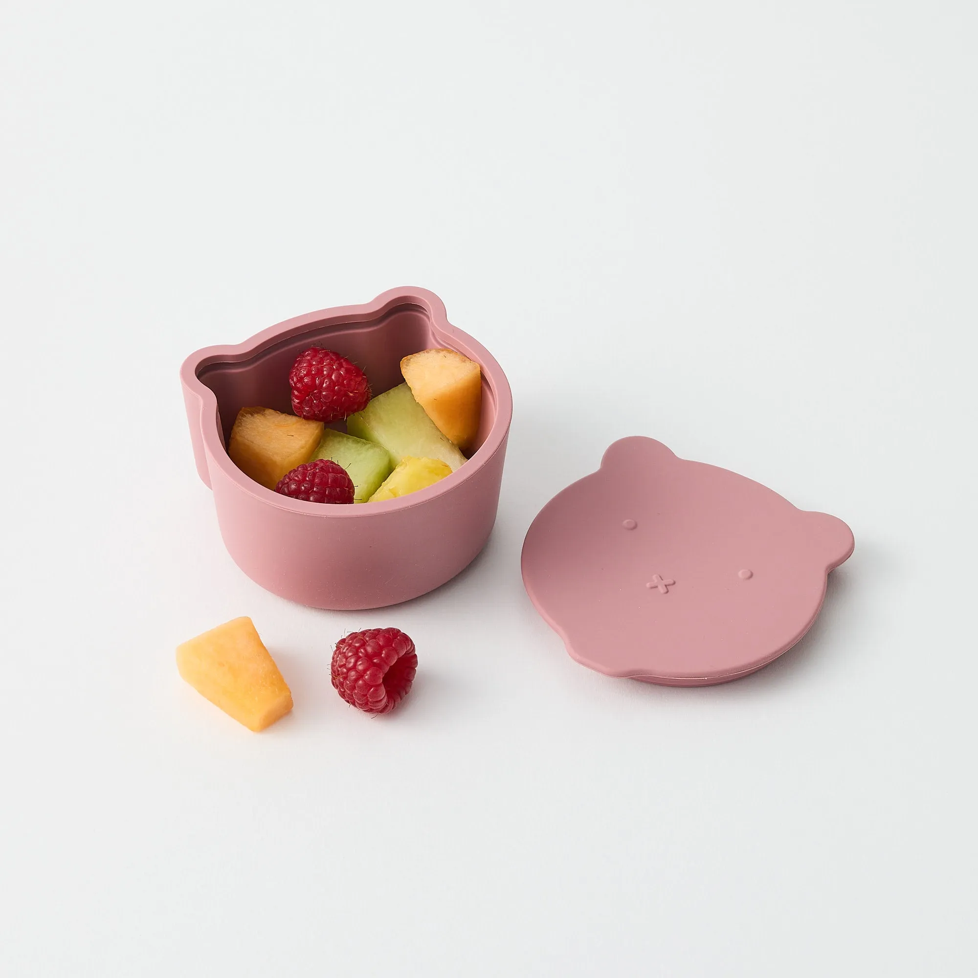 Mini Snack Box | Bear in Rose Pink
