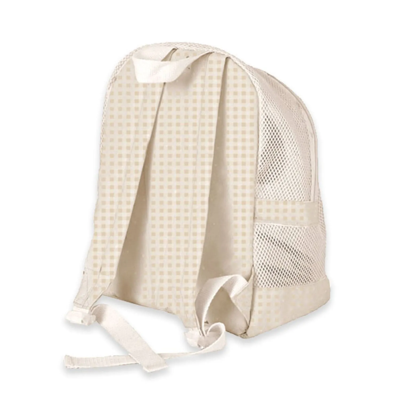 Mrs Ertha Beach Net Backpack | Vintage Squares Ice Cream