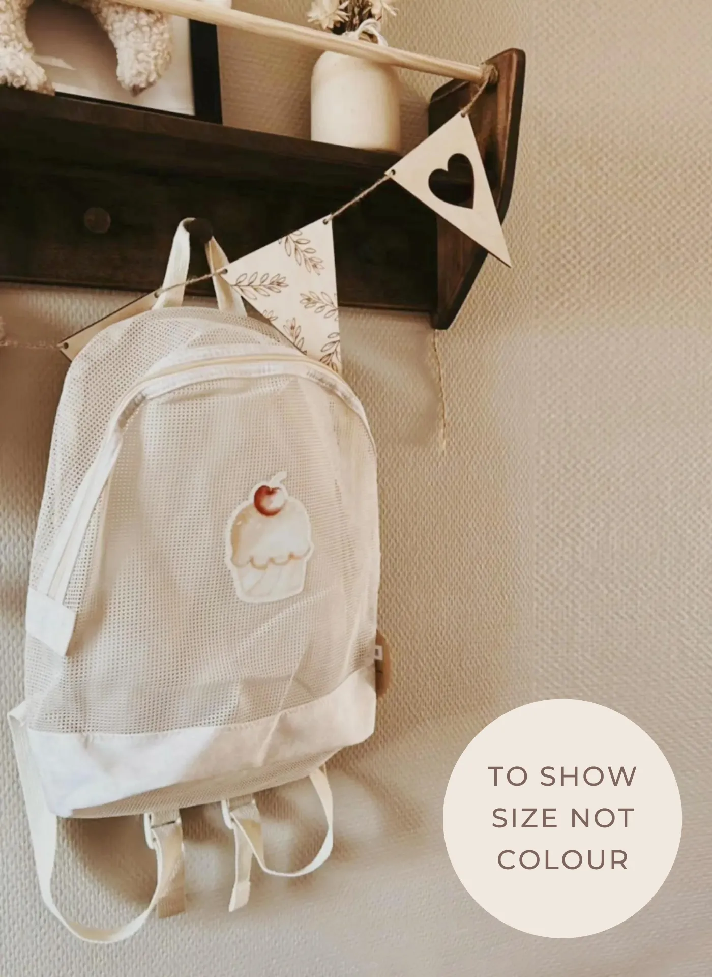 Mrs Ertha Beach Net Backpack | Vintage Squares Ice Cream