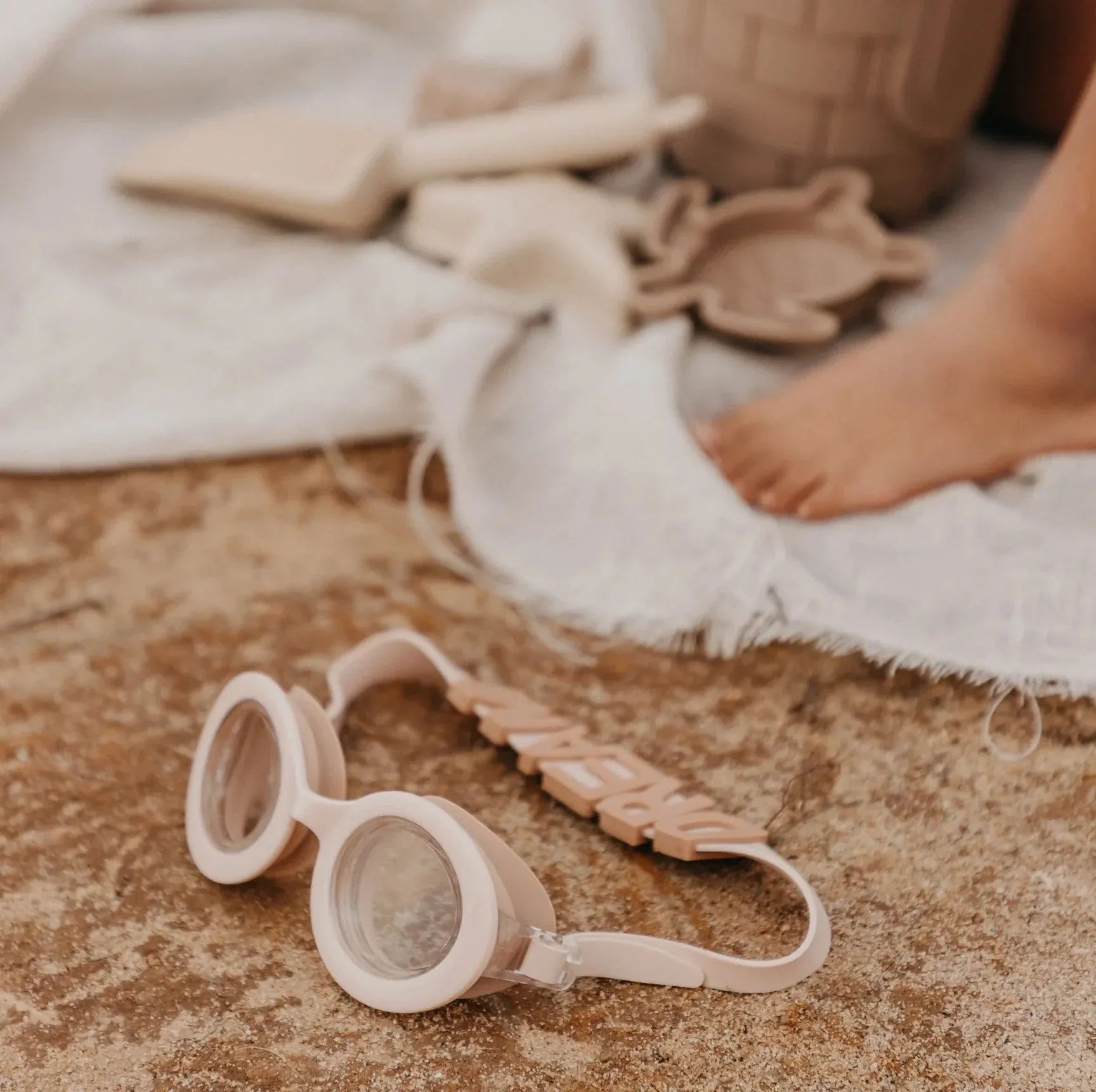 Mrs Ertha Googlies Swiming Goggles | Soft Blush DREAM