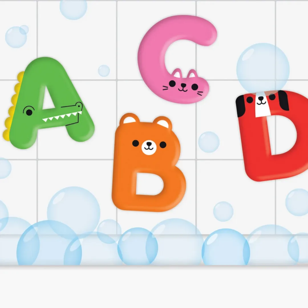 Mud Puppy Animal Stickable Foam Bath Shapes | ABC