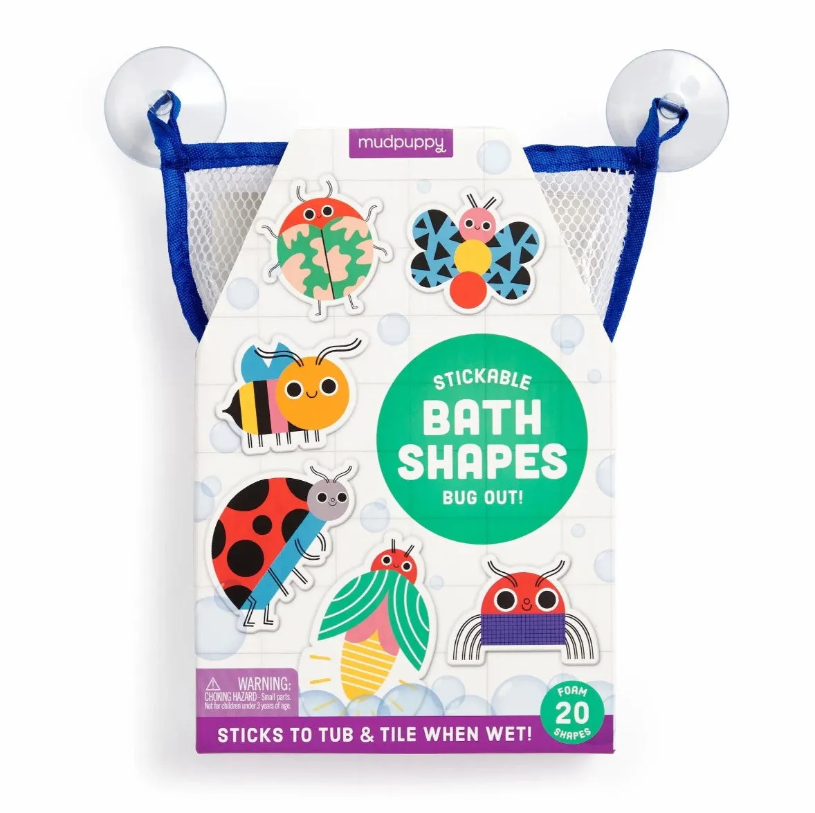 Mud Puppy Animal Stickable Foam Bath Shapes | Bug Out!