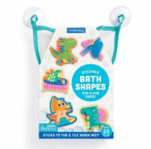 Mud Puppy Animal Stickable Foam Bath Shapes | Rub-a-Dub Dinos