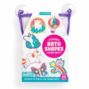 Mud Puppy Animal Stickable Foam Bath Shapes | Unicorn Dreams