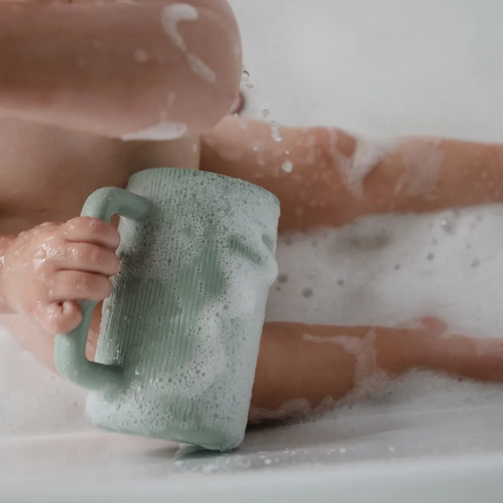 Mushie Bath Rinse Cups | Cambridge Blue