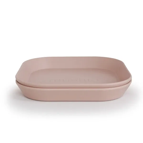 Mushie Dinnerware | Blush | Plate 2 Pack