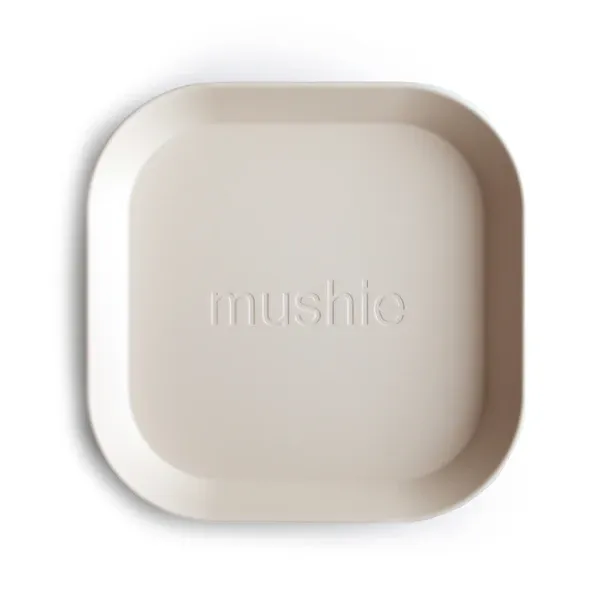 Mushie Dinnerware | Ivory | Plate 2 Pack