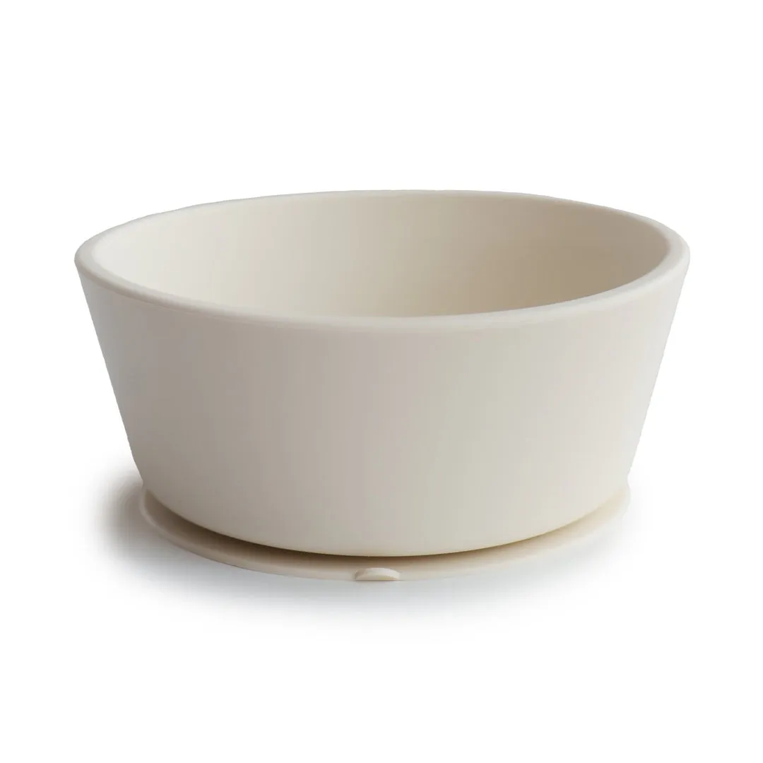 Mushie Silicone | Suction Bowl | Ivory