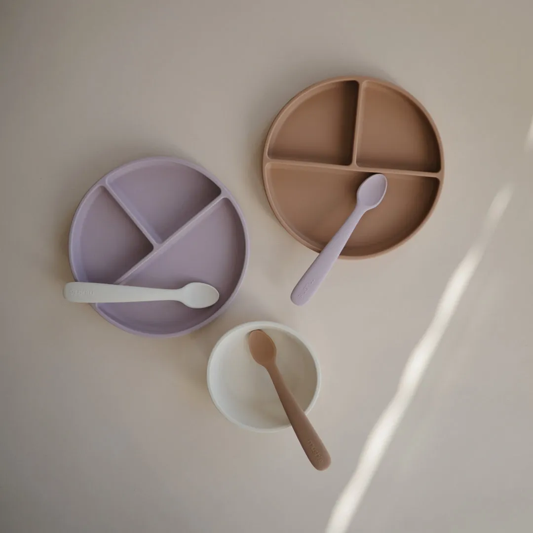 Mushie Silicone | Suction Bowl | Ivory