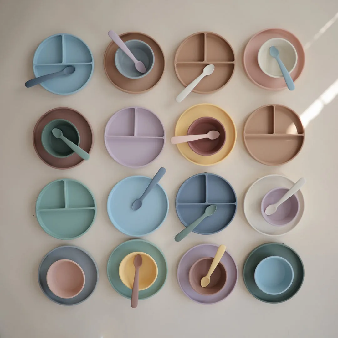 Mushie Silicone | Suction Plate | Blush