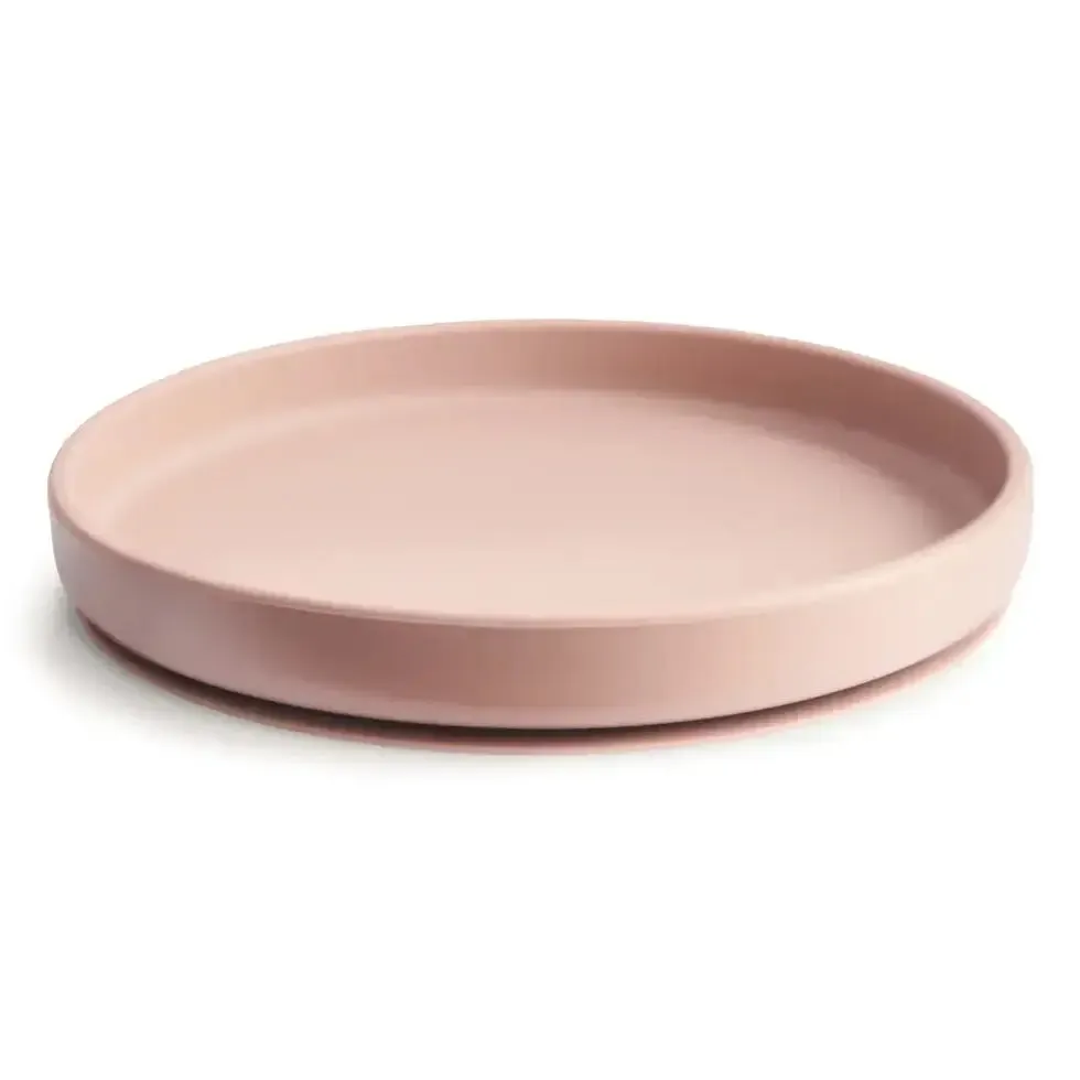 Mushie Silicone | Suction Plate | Blush