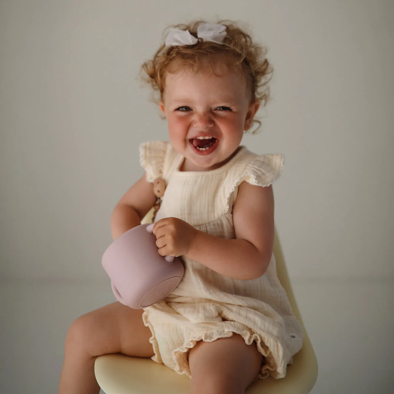 Mushie Snack Cup | Soft Lilac