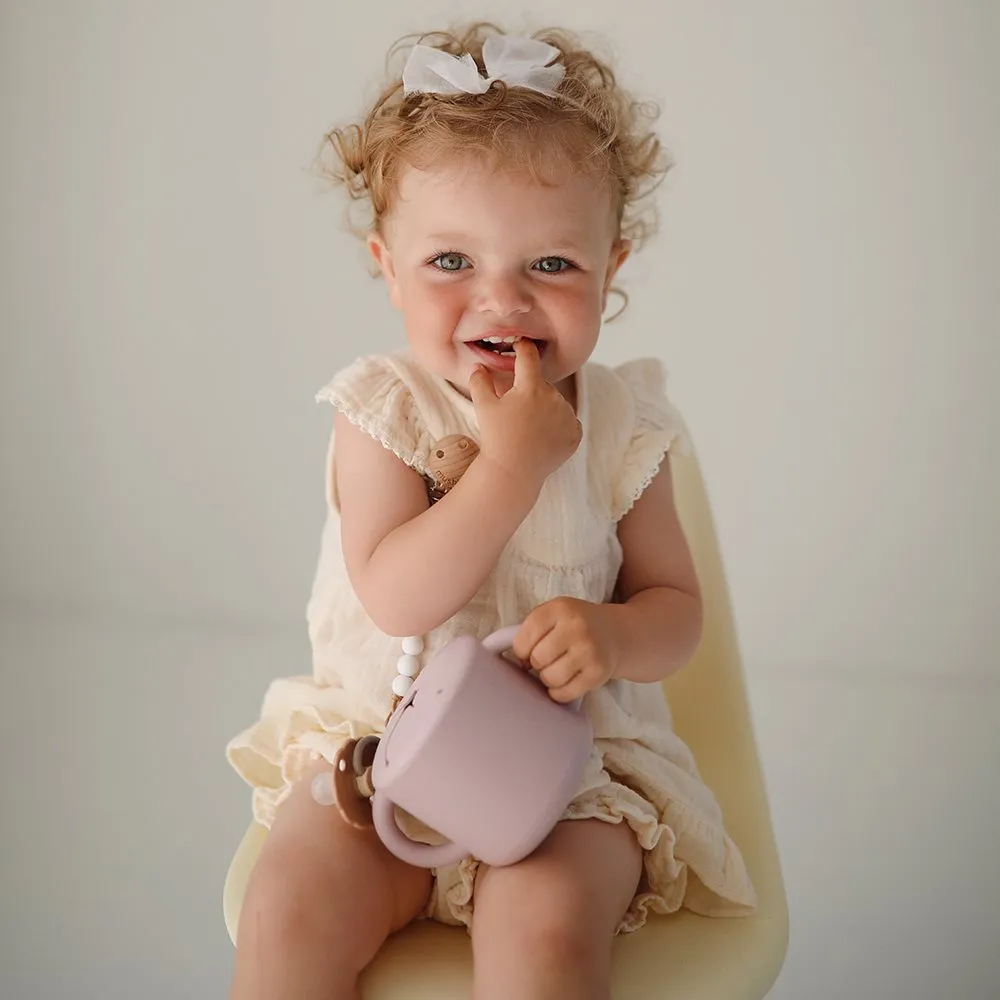 Mushie Snack Cup | Soft Lilac