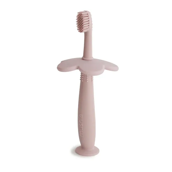 Mushie Toothbrush Flower Training | Blush