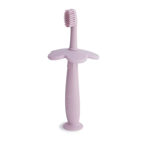 Mushie Toothbrush Flower Training | Soft Lilac