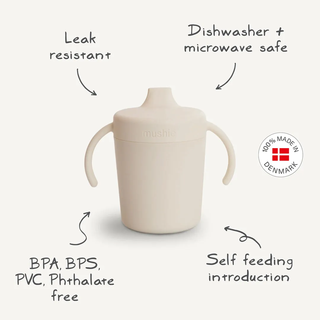 Mushie Trainer Sippy Cup | Ivory